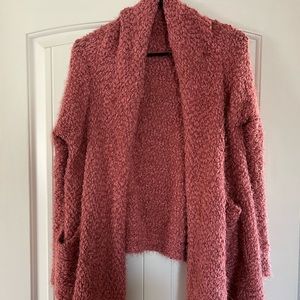 Pink Lily flowy sweater with pockets
